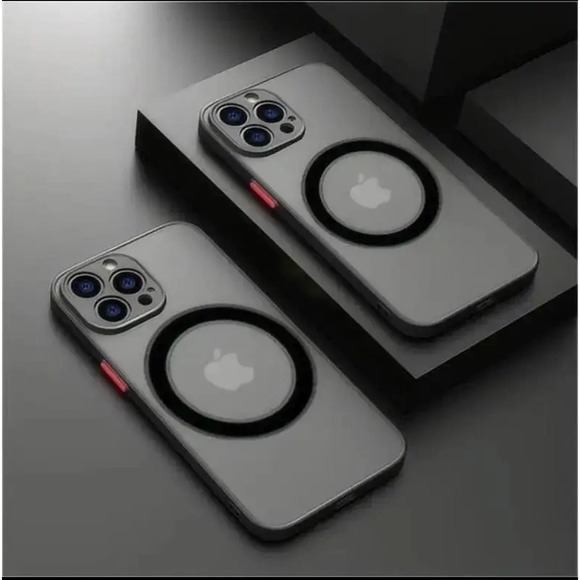 iPhone 15 Pro Max Mag Safe magnetic protective case matte black - Picture 1 of 5